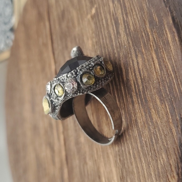 Victorian butterfly adjustable‎ ring missing a couple stone can be restored R540 - Picture 3 of 5